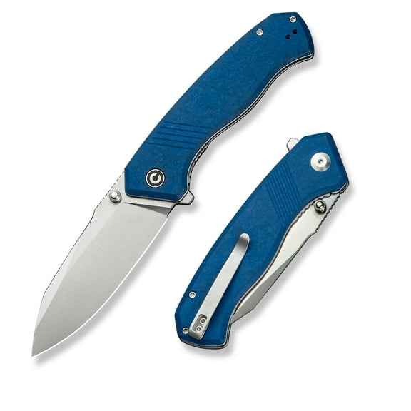 CIVIVI Placoid Pocket Knife, Folding Knife with 3.67" 14C28N Blade G-10 Handle C23079-2