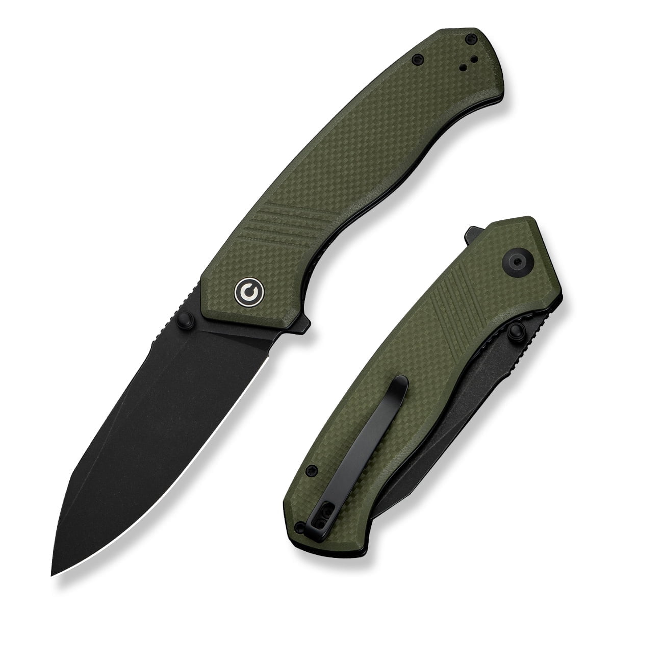 CIVIVI Placoid Pocket Knife, Folding Knife with 3.67" 14C28N Blade G-10 Handle C23079-3