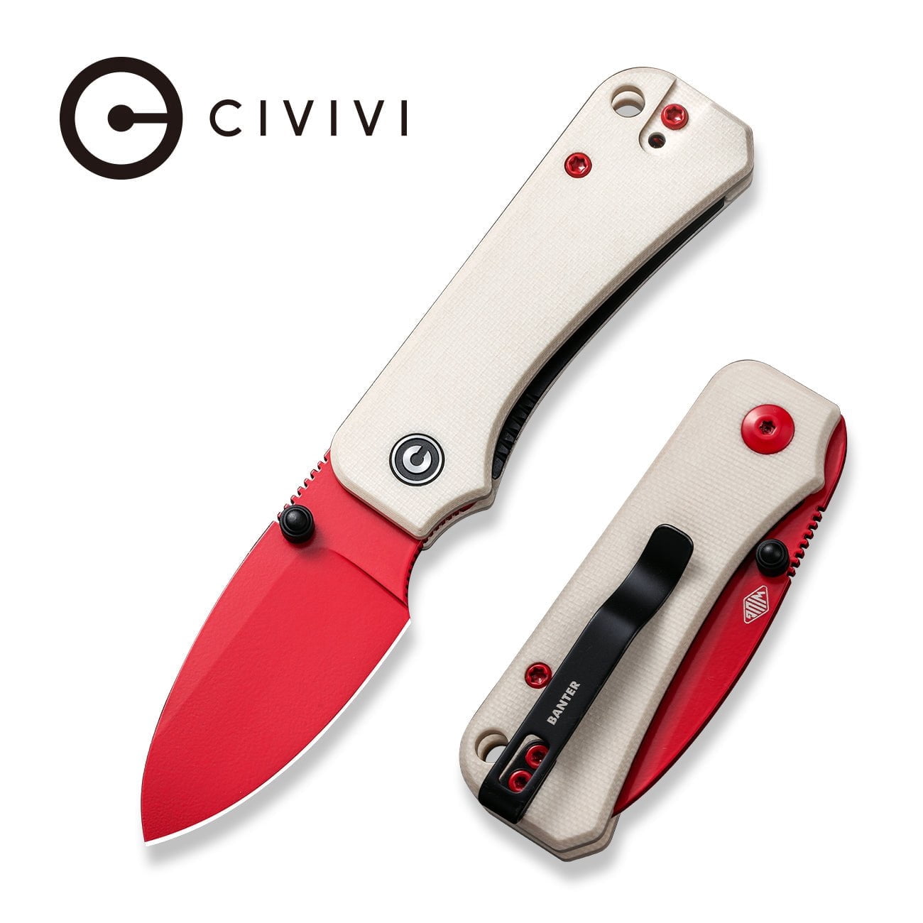 CIVIVI Baby Banter Small Pocket Folding Knife 2.34" Nitro-V Blade C19068S-7