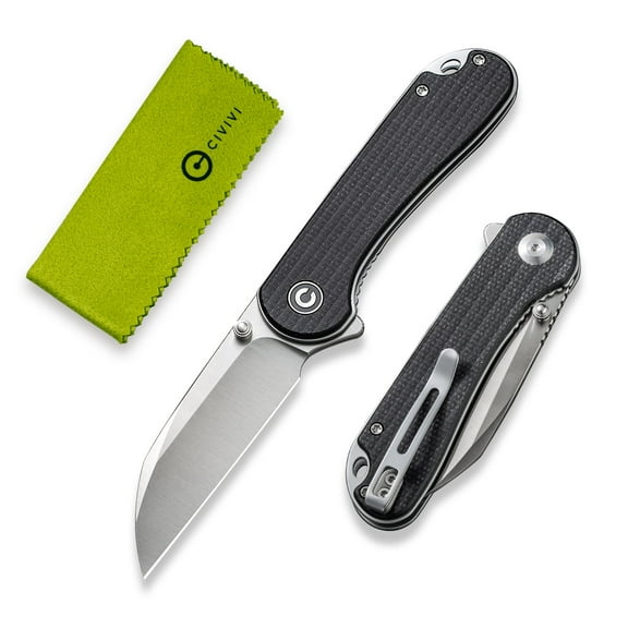 CIVIVI Pocket Folding Knives Elementum 2.97'' Nitro-V Wharncliffe Blade C18062AF-3