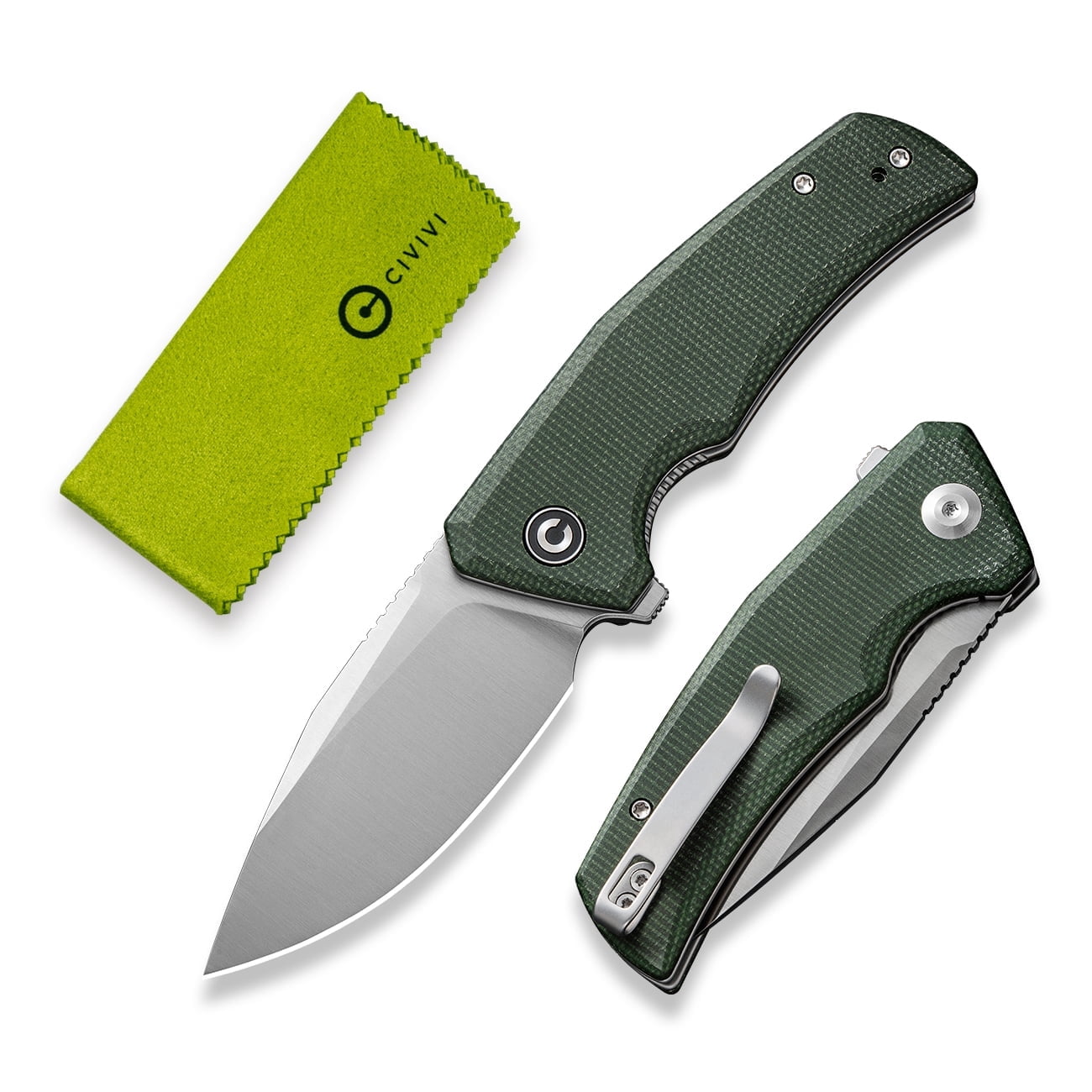 CIVIVI Pocket Knife Regulatron Folding Knife for Men with Flipper Opener, Liner Lock, 2.98" Nitro-V Blade Micarta Handle C23006-2