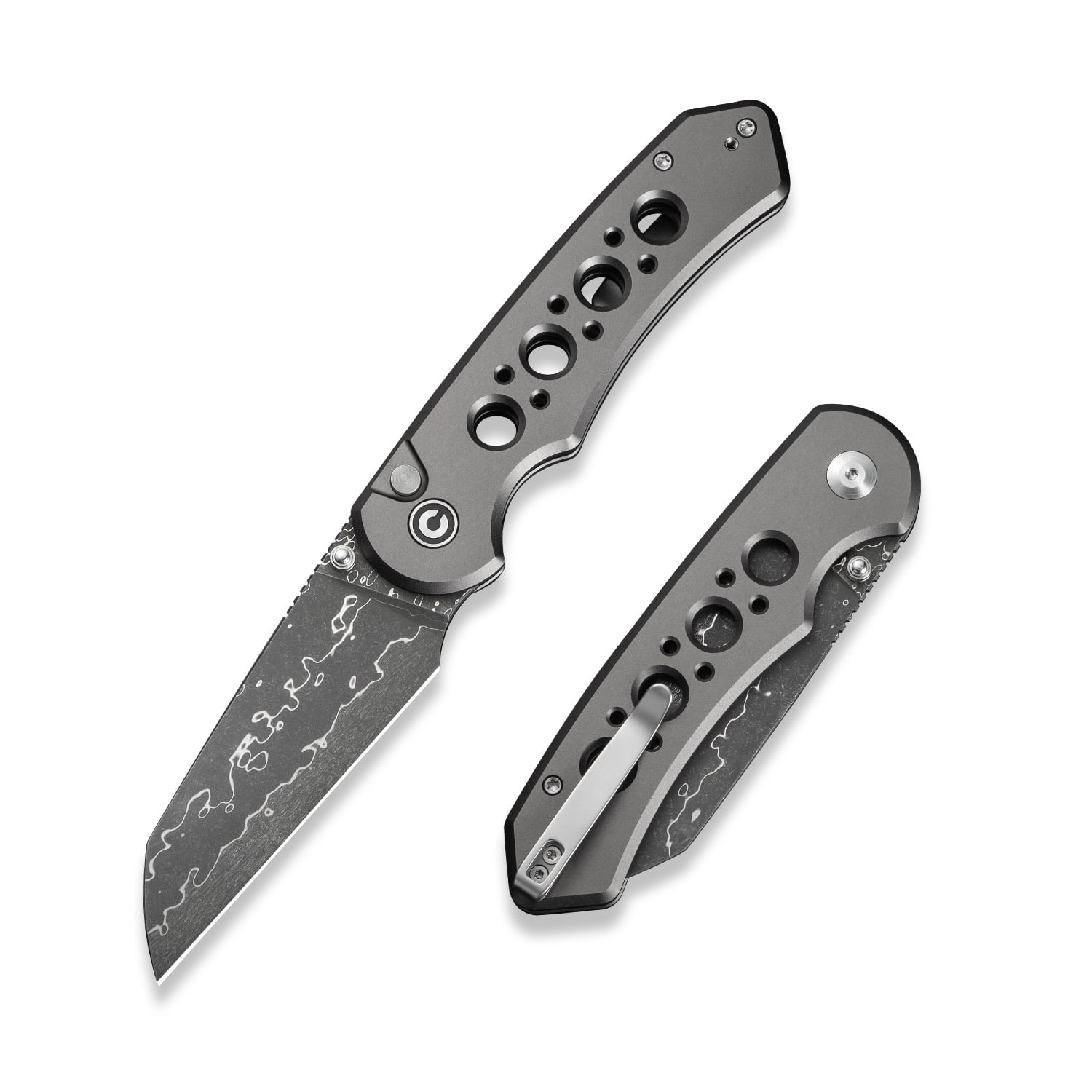 CIVIVI Pragma Prime Pocket Folding Knife with 3.49" Damascus Blade C24067-DS1