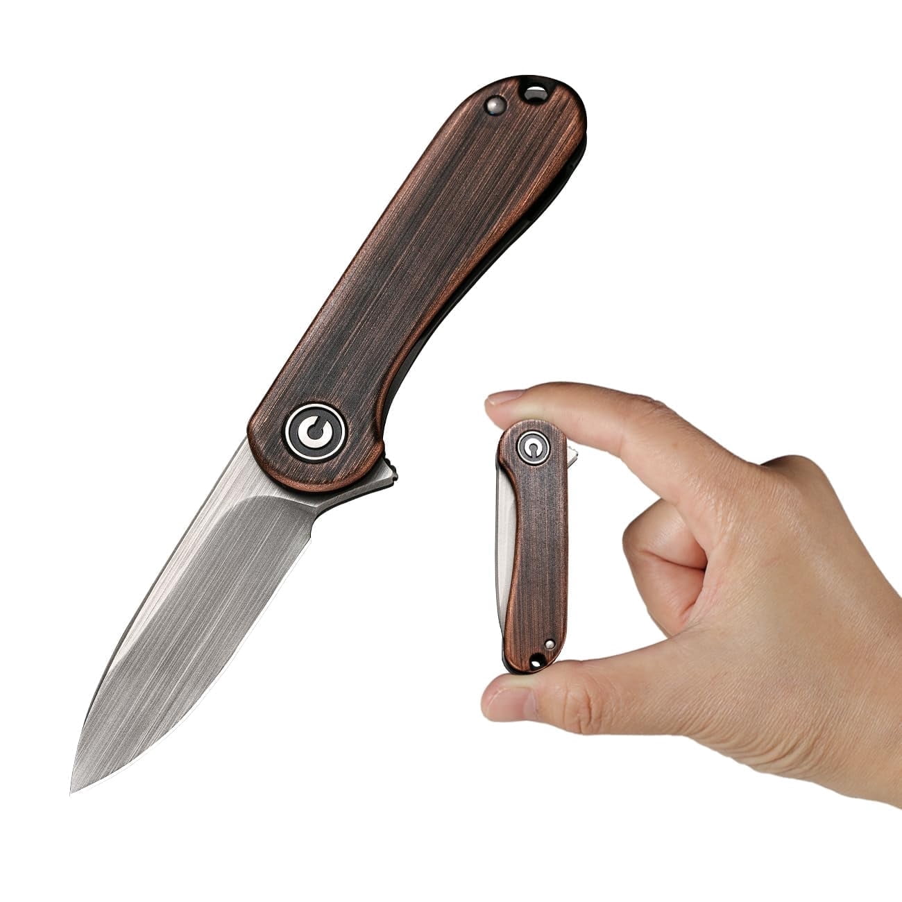 CIVIVI Small Pocket Folding Knife Mini Elementum 1.83" 14C28N Blade C18062Q-2