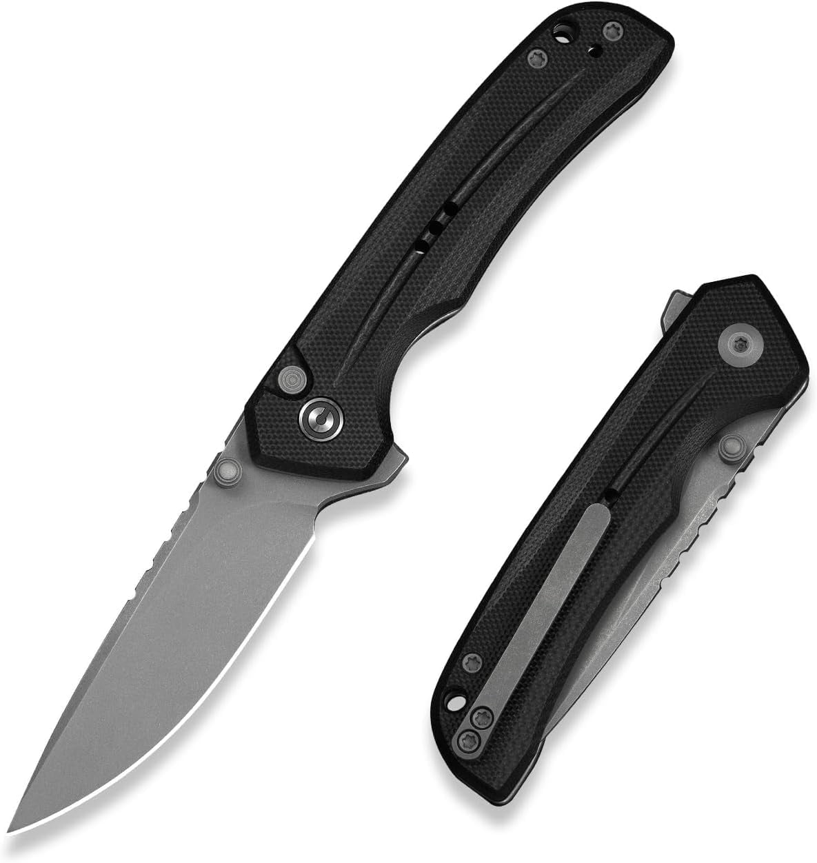 CIVIVI Tarask Pocket Folding Knife, 2.96" Nitro-V Blade G10 Handle, Multitool Knife with Glass Breaker C25023C-1