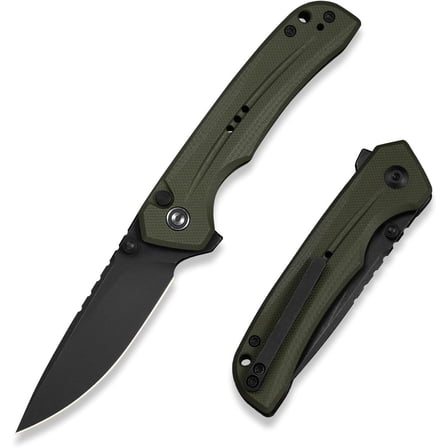 CIVIVI Tarask Pocket Folding Knife, 2.96" Nitro-V Blade G10 Handle, Multitool Knife with Glass Breaker C25023C-2