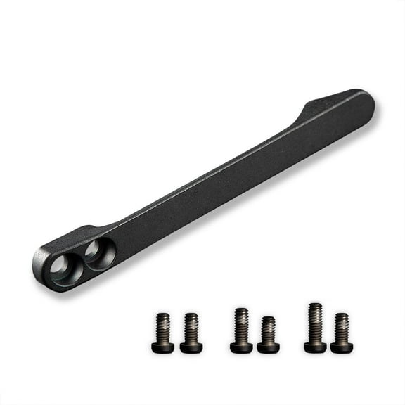 CIVIVI Titanium Pocket Clip (Black) with 6PCS Titanium screws T001D