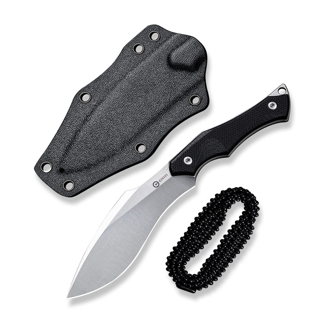 CIVIVI Vaquita II Mini Kuri Knife with a Kydex sheath and a Chain C047C-1