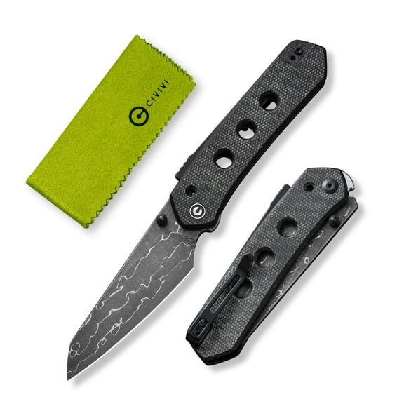 CIVIVI Vision FG Pocket Knife Folding Knife with 3.54" Damascus Blade C22036-DS2