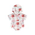thumbnail image 1 of CIYCuIT Baby Boys Girls 4th of July T-shirt Romper Star Cow Print Short Sleeve Hooded Jumpsuit Newborn Infant Cute Summer Bodysuit with Pocket 3M 6M 12M 18M, 1 of 9
