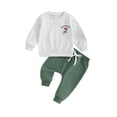 thumbnail image 1 of CIYCuIT Toddler Baby Boys 2Pcs Christmas Outfits Long Sleeve Letter Truck Pattern Sweatshirt + Long Pants Sets Infant Fall Casual Clothes 0-3 Years, 1 of 9