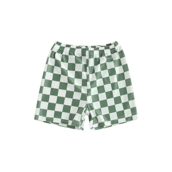 CIYCuIT Toddler Baby Boys Swim Trunks Checkerboard Print Elastic Band Beach Shorts 6M 12M 18M 24M 3T 4T Kids Casual Summer Bathing Short Pants for Beach Wear