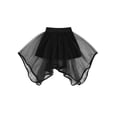 thumbnail image 1 of CIYCuIT Toddler Little Girls Tulle Skirt Solid Color Irregular Hem Mesh A-line Skirt 9M 12M 18M 24M 3T 4T Kids Casual Elastic Waist Flowy Mini Skirt for Daily Party, 1 of 8