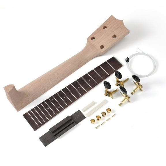 CIYISON 1 Set Ukulele Neck Fretboard Replacement Ukulele Part Ukulele Fretboard and Neck