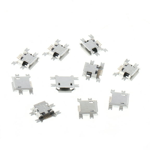 CIYISON 10 Pcs USB Type B 5 Pin Female Socket Connector For Tablet Phone Charging