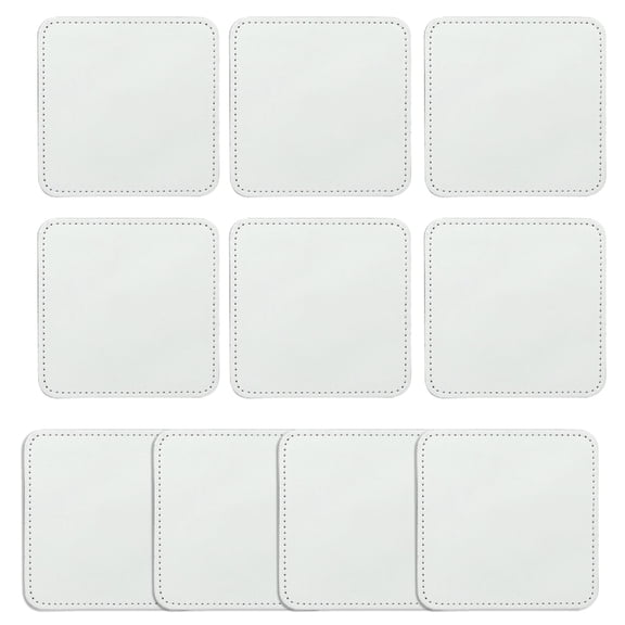 CIYISON 10 Pieces Sublimation Patches Blank Iron on Patches Blank Leather Patches