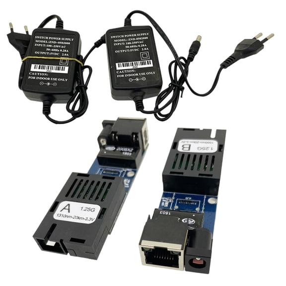 CIYISON 100/1000M A B Ethernet Fiber Switches Media Converters Optics Transceiver 3KM