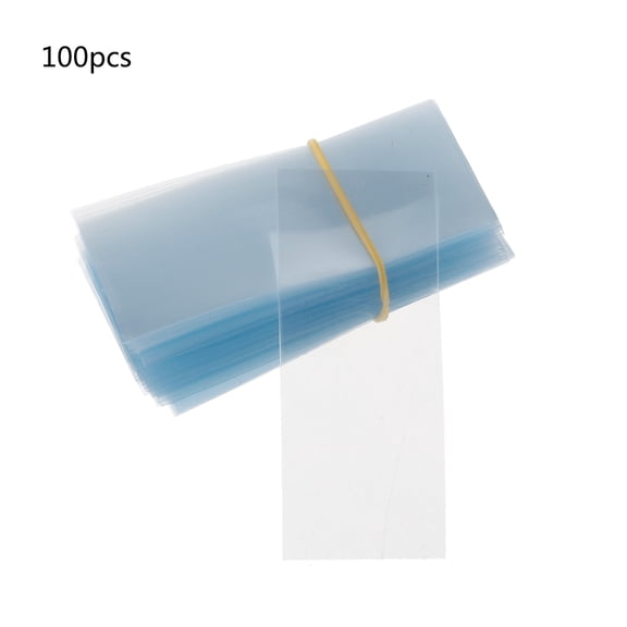 CIYISON 100 Pcs 18650 Shrink Film Battery Protective Wraps Replacement PVC Heat Shrink Tube Sleeve Assorted