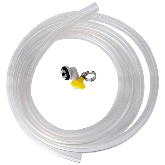 CIYISON 10Ft Air Conditioner Condensate Drain Hose with Connector Long Extension Drain Hose Kink Free Water Pipe PVC Texture