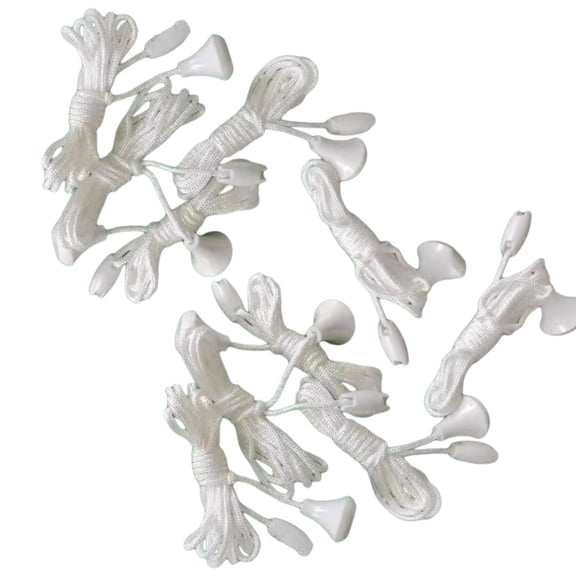 CIYISON 10Pcs 1.5m Light Switches Pull Cord Replacement Nylon Bathroom Light Pull Cord String with Connector Pull Chain Enduring