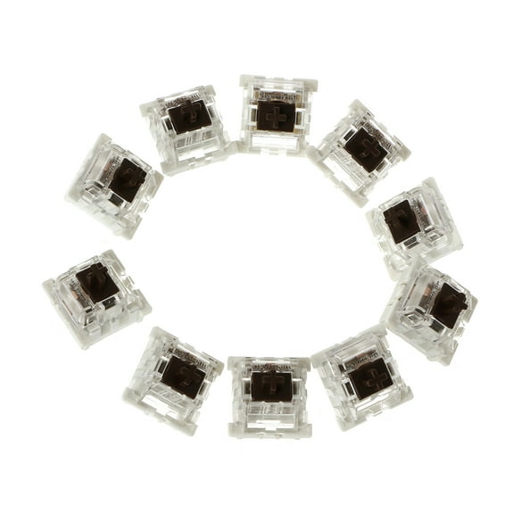 CIYISON 10Pcs 3 Pin Mechanical Keyboard Switch Brown Replacement For Gateron Cherry MX Clone Switches