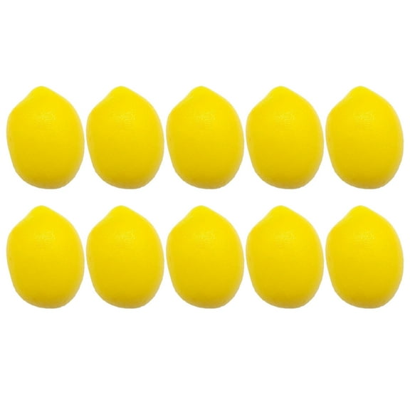 CIYISON 10Pcs Artificial Lemon Realistic Simulation Lemon Fruit Foam Lemon for Display