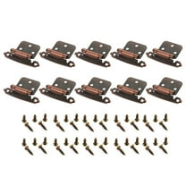 CIYISON 10Pcs Self Closing Hinges Inset Antique Cabinet Hinge Decorative Cabinet Hardware for Kitchen/Bathroom/Furniture Cabinets