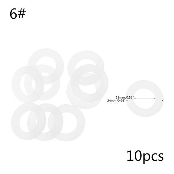 CIYISON 10pcs Bellows Pipe Seal Rings Hose Washers Water Silicone Gasket " 3/4" 1"