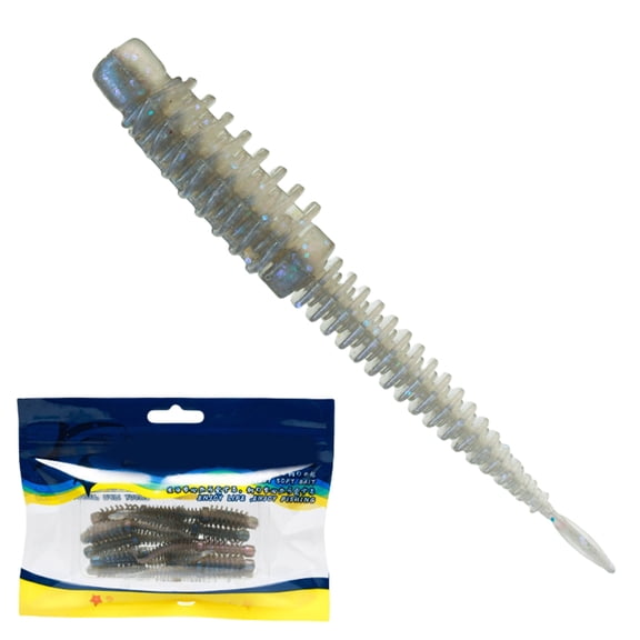 CIYISON 10pcs Floating Fishing Lures for Trout Soft Lures Wobblers 8.5/7.5/6.5cm Worm Artificial Baits Swimbait Rigs