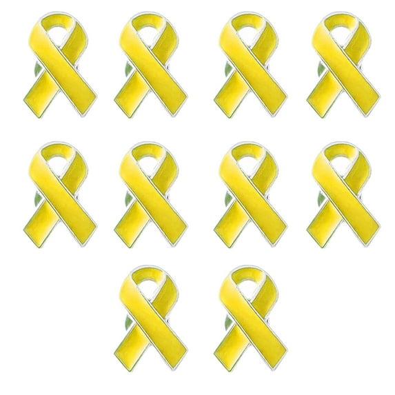 CIYISON 10pcs Ribbon Brooches Badge Breast Cancers Health Care Pin Women Public Welfare Badge Awareness Fashion Enamel Gift