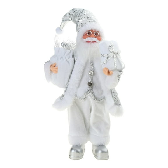CIYISON 11.8in 30cm Christmas Decoration Standing Santa Claus Statue Multicolor Optional