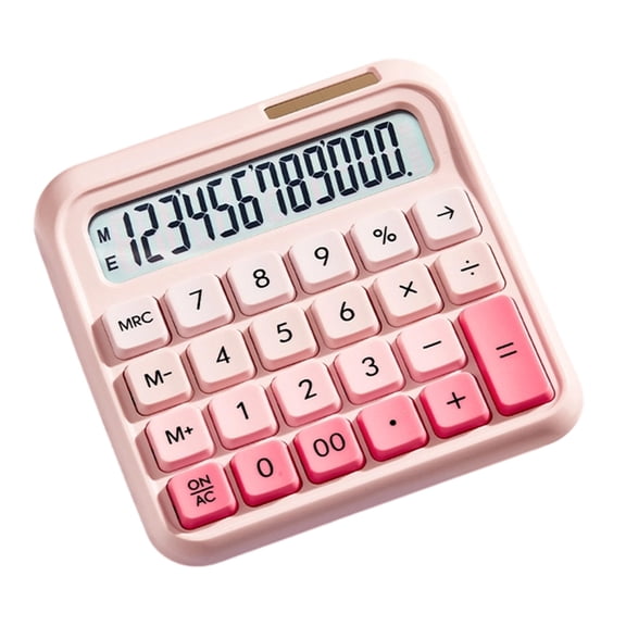 CIYISON 12 Digit Calculator With Flexible Key panel Solar Auto Charging 15° Inclined Screen Long-lasting Plastic Ideal For Accounting Office Tasks