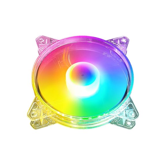 CIYISON 12cm 4Pin Computer Cooling Fan Translucent LEDs Lighting PWM Control Low Noise