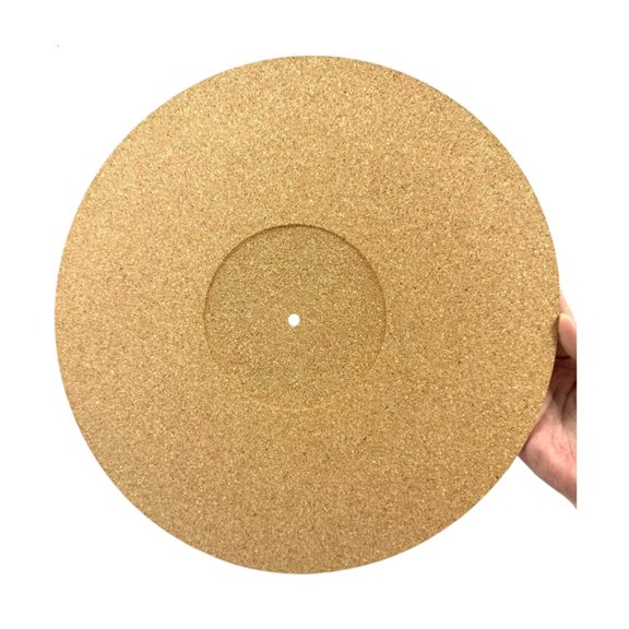 CIYISON 12inch Record Pad Soft Cork Static Nonslip Turntable Mat Pad Diameter 297mm