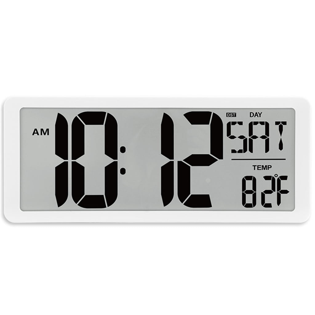 CIYISON 14'' LCD Digital Clock With Backlight, Temperature And Date ...