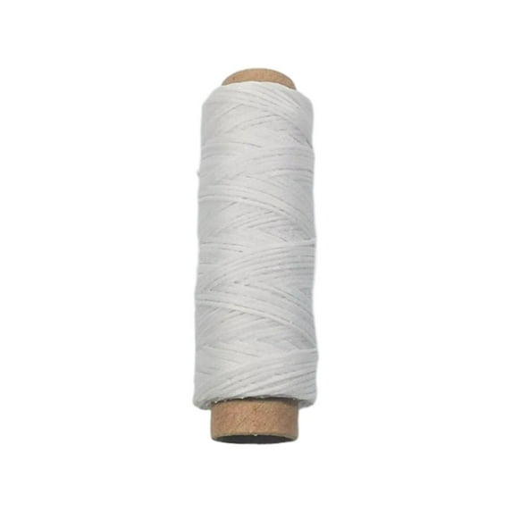 CIYISON 150D 0.8mm Thickness Flat Waxed Cord Sewing Line 50m for Leathercraft DIY Thread