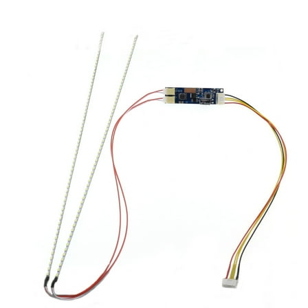 CIYISON 19 inch LED Backlight Strip Light 490mm Update Kit for LCD Monitor TV Panel Double LED Strips + Driverboard