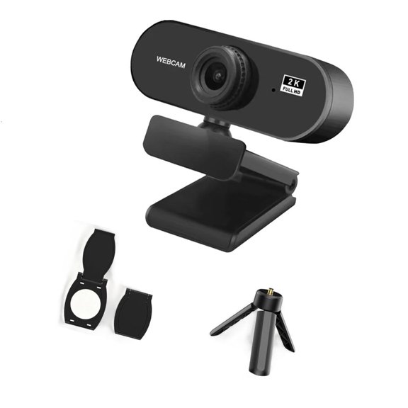 CIYISON 1Set Desktop Computer Webcam Set Featuring Metal Stand Privacy Cover For Highly Definition 1080P/2K/4K Streaming