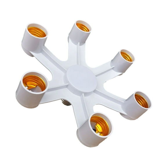 CIYISON 2/3/4/5/6/7 in 1 Light Bulb Socket Splitter, E26/E27 Light Socket Adapter Conventer, Standard Base LED Bulb Converter
