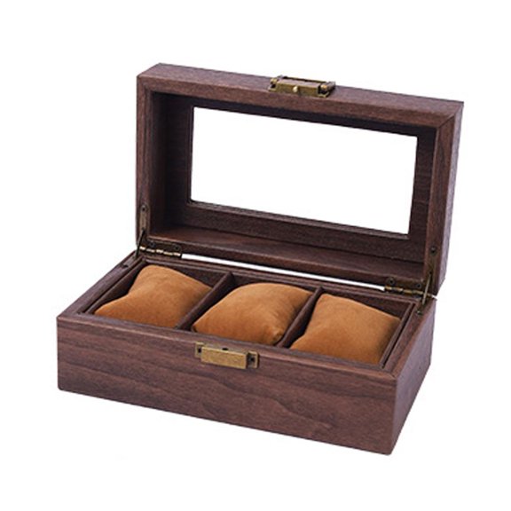 CIYISON 2/3/6/10/12 Grid Watch Box Wood Watch Cases Display Holder Wristwatch Organizer