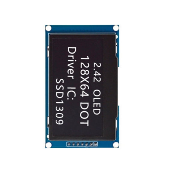 CIYISON 2.42Inch Display Module 128x64 Resolution SPI IIC Interfaces For Microcontrollers Compactly ABS Design