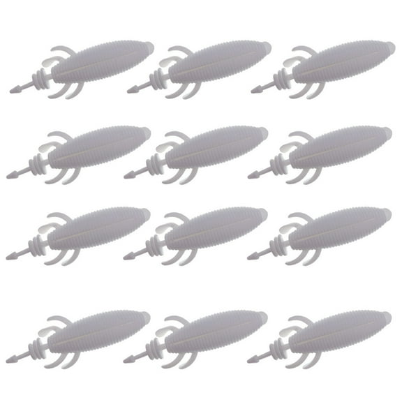 CIYISON 2 Pack Artificial Baits Wobblers Soft Lures Worm Floating Fishing Lures for Pike