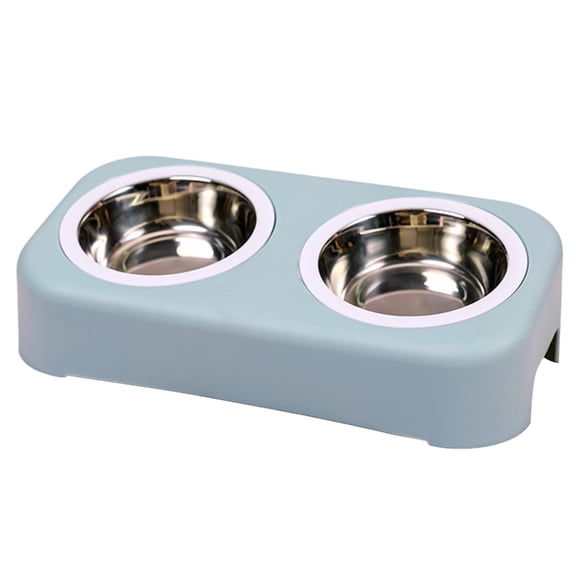 CIYISON 2 in 1 Pet Tableware Dog Water Food Double Bowl Water Dispenser Combo Set