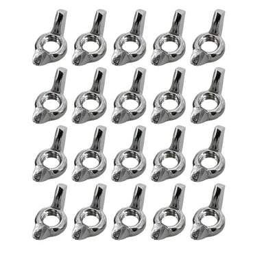 CIYISON 20 Pcs Wing Nuts Stainless Steel Fasteners Screws Hardware Hand Twist Tighten Ear Butterfly Nuts Hurrican Screws