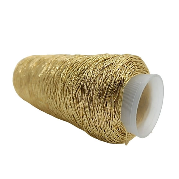 CIYISON 200g/Roll Metallic Crochet Thread, Sparkling Silver Polyester Yarn for Knitting, Weaving, Making Bag, Keychain Charm