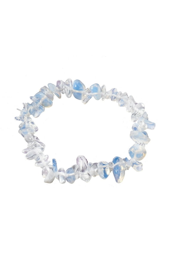 27 Color Crystal Stone Bracelet Natural Chakras for Men Women Irregular Hand Polished Gravel Bracelet Wrist Bangle