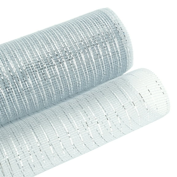 CIYISON 29.52ft Poly-Mesh Ribbon for Christmas Tree Mesh Fabric Decorative Wreath Wedding Garland Mesh Swags Centerpiece Supply