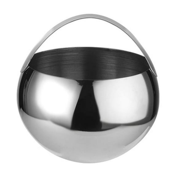 CIYISON 2L Ice Cube Container with Handle for Storage and Bar Cooler Gold/Silver