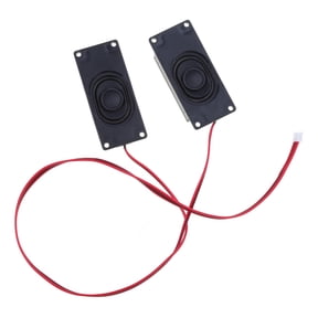 CIYISON 2Pcs Computer Speaker 3070 Rectangle Loudspeaker 4 3W Portable Speaker Black