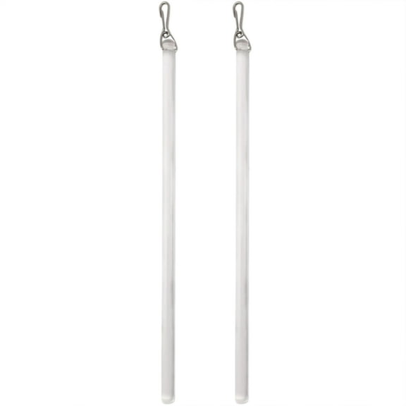 CIYISON 2Pcs Curtain Opening Closing Stick Clear Acrylic Window Drapery Pull Wand Rod