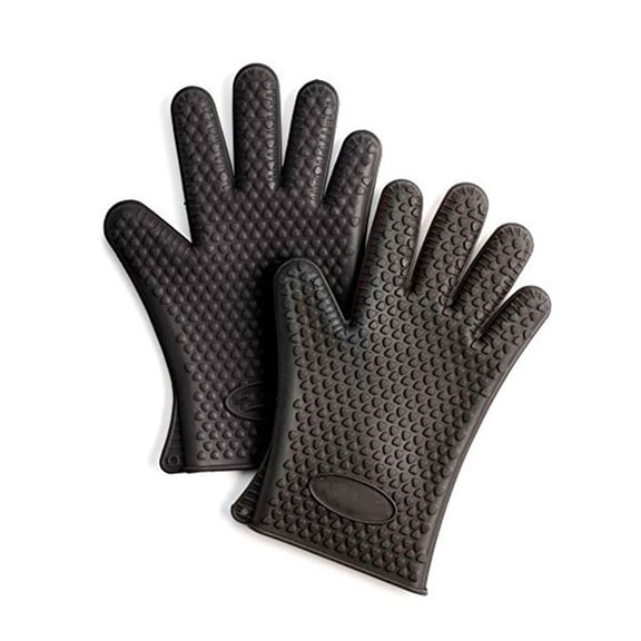 CIYISON 2pc Silicone Heat Resistant Oven Grill Glove Pot Holder Kitchen Cooking BBQ Mitt